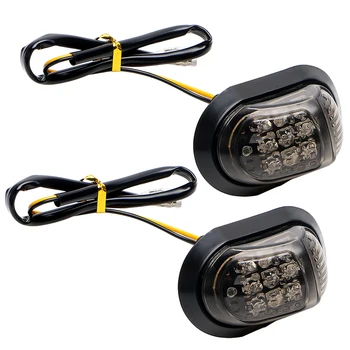 

Super Bright 1 Pair Yellow Motorcycle Light 12V 9LED Indicators Turn Signal Waterproof Universal Practical Tool