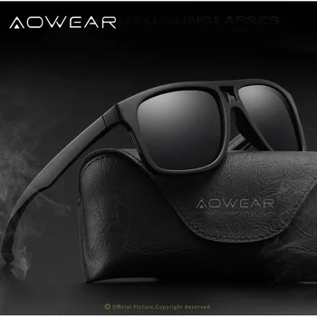 

AOWEAR New Arrival Polarized Sunglasses Men/Women Vintage Driving Sun glasses Unisex Brand Designer Retro UV400 gafas De Sol Men