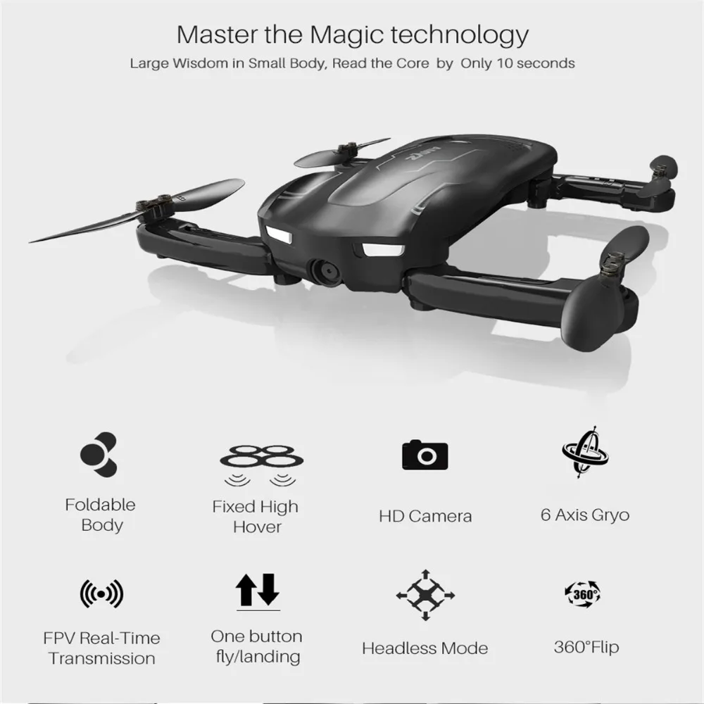 7.Syma Z1 RC mini Drone with Camera Altitude Hold Selfie Drone Follow me Mode WiFi FPV Quadcopter Drones RC Helicopter VS H62 E58