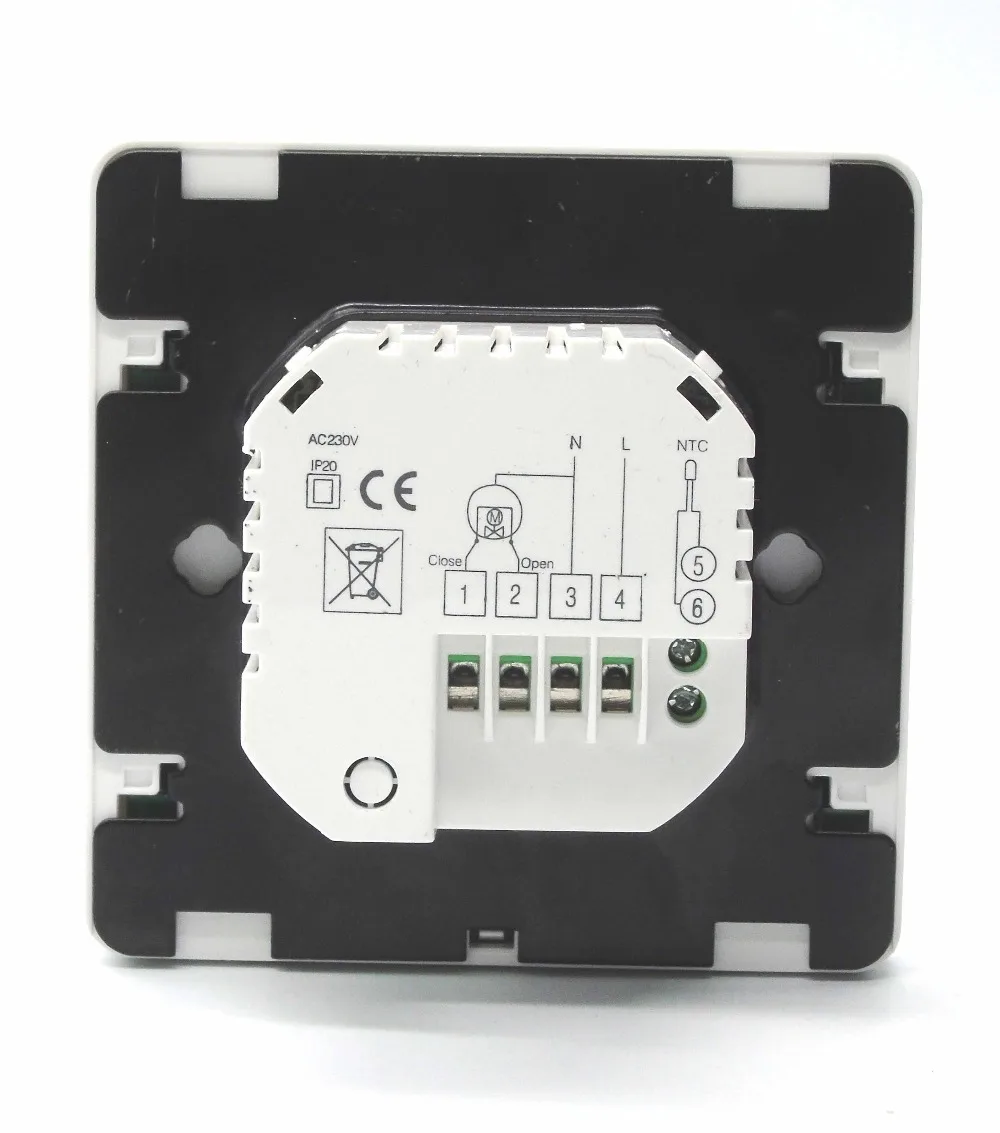 EU программируемый двойной Датчик нагрева пола коллектор термостат для теплого