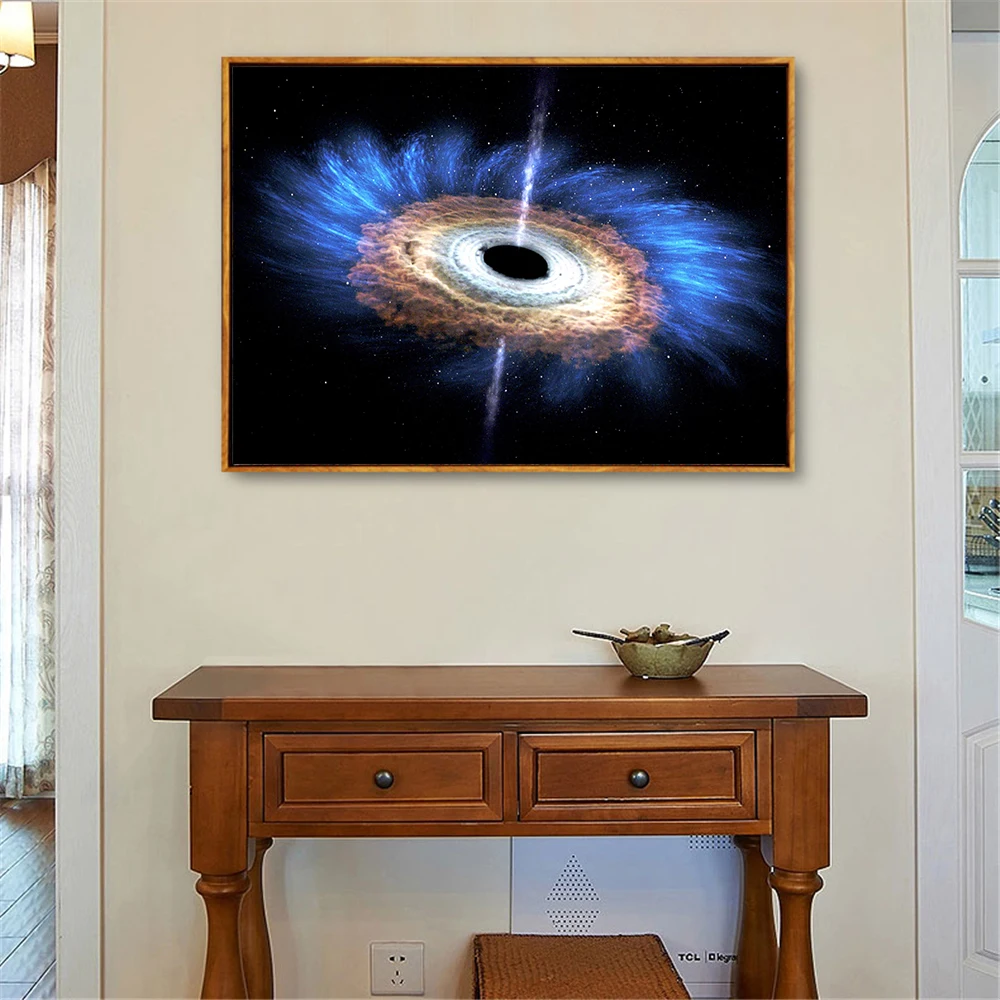 Black Hole Posters and Prints Universe Nebula Galaxy Astronomy Canvas Painting Wall Pictures for Living Room Home Decor | Дом и сад