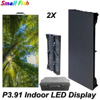 Prijzen 2 Stks partij P3.91 Indoor Video Panelen Segment Led Display Elektronische Display Huren Podium Vol Kleur Scherm Voor Dj