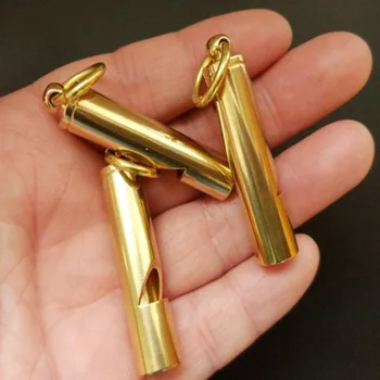 

2 pc/lot Training & Behaviour Pure copper bird training products, outdoor rescue whistles, treble wild field survival equipment