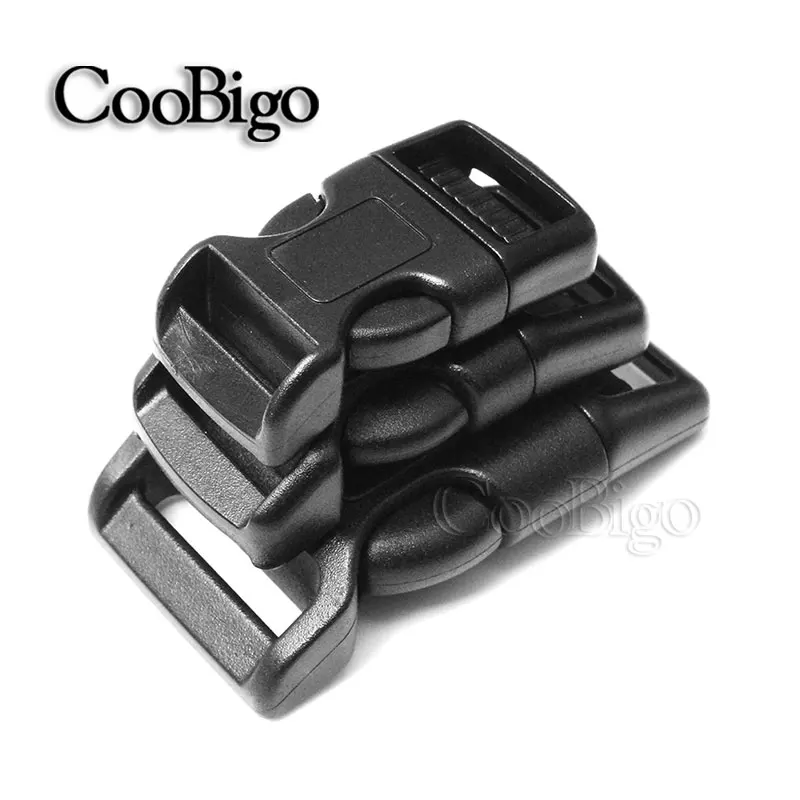 

5/8" 3/4" 1" Side Release Buckle Plastic Curved Paracord Bracelet Outdoor Tactical Backpack Dog Collar Strap Harness Bag Parts