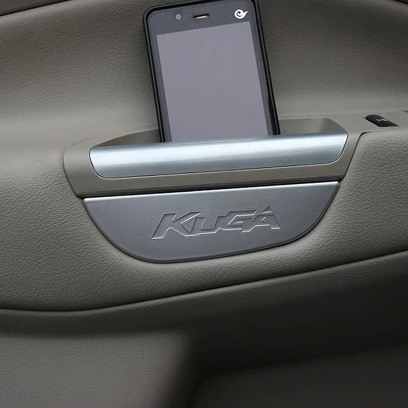 

For 2013 2014 2015 Ford Kuga Escape Car Limited Promotion Front Door Armrest Storage Box Tank Cover Sticker Case Accessories