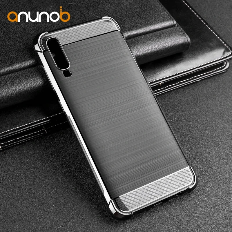 

Brushed Silicone Case For Samsung Galaxy A70 Case Coque Soft Drawing TPU Cover For Samsung A7 2019 Housings Bags