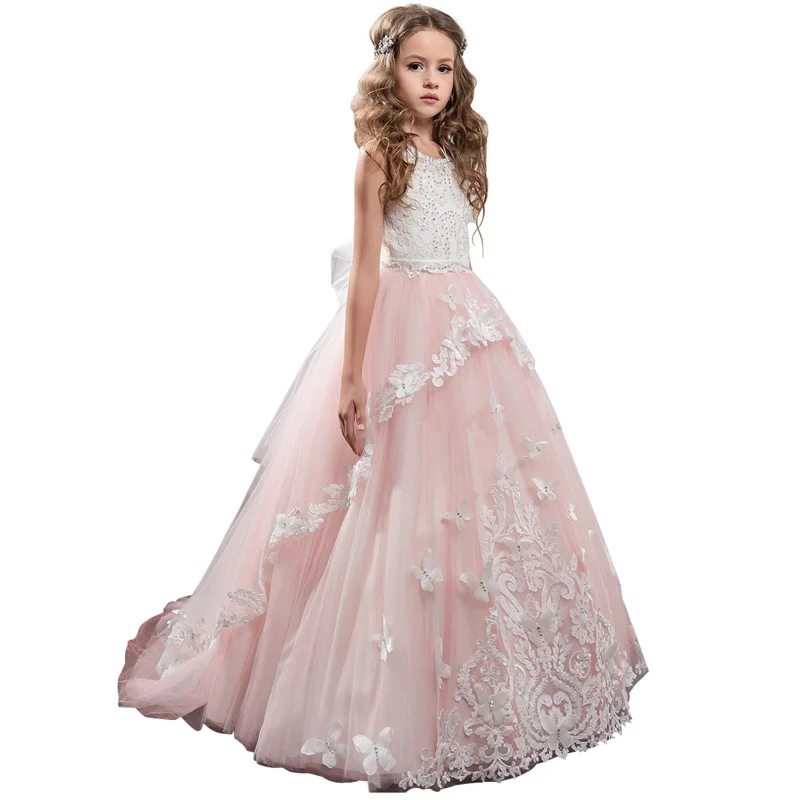 butterfly first communion dress