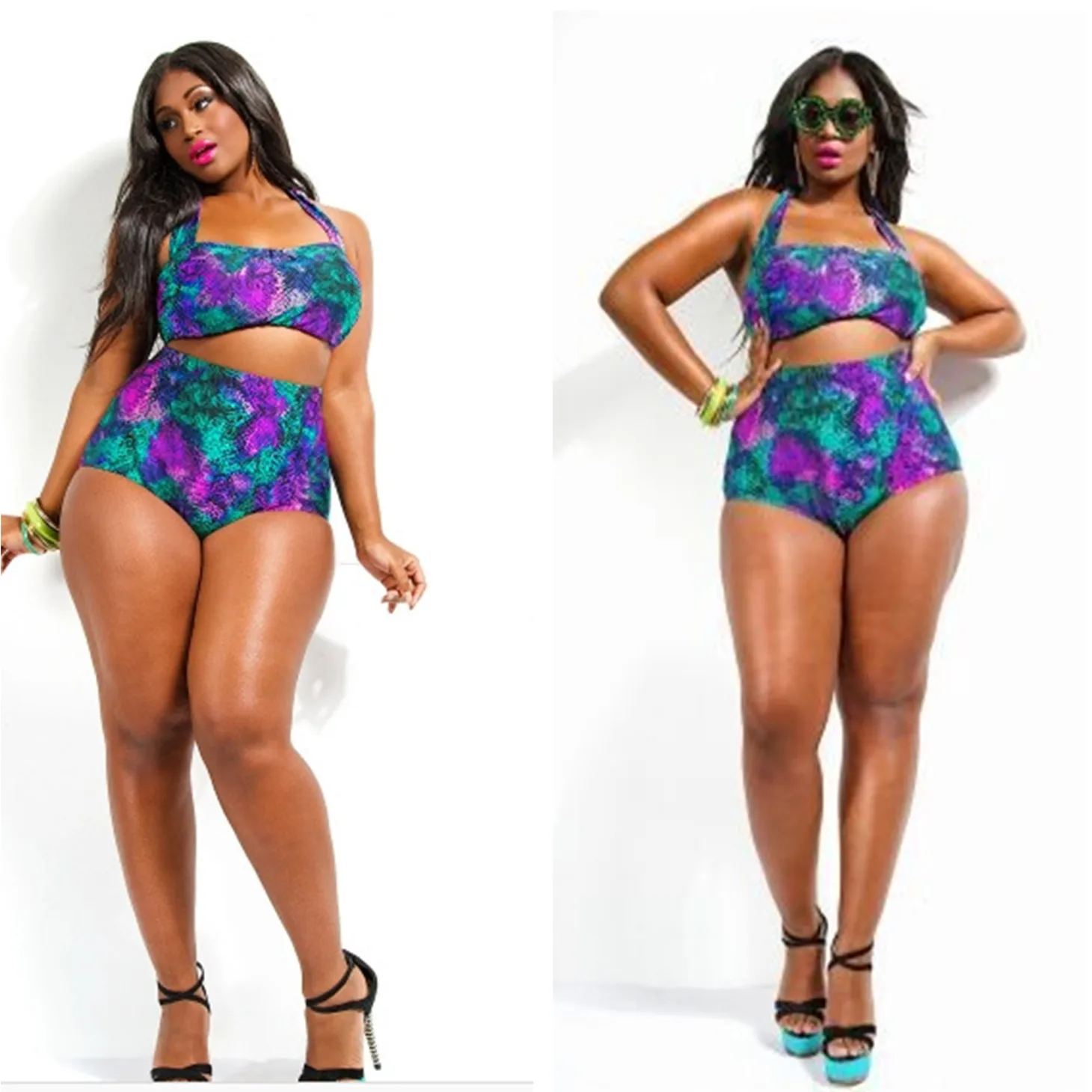 purple snakeskin swimsuit