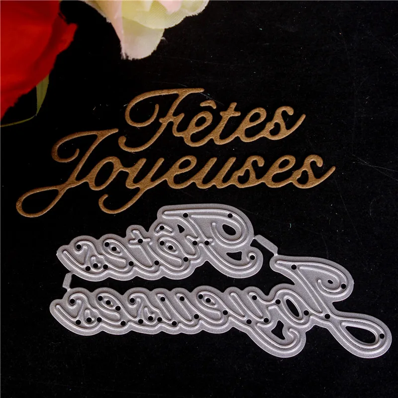 

French Word Metal Cutting Dies knife mold Scrapbook Paper Craft Decoration dies scrapbooking