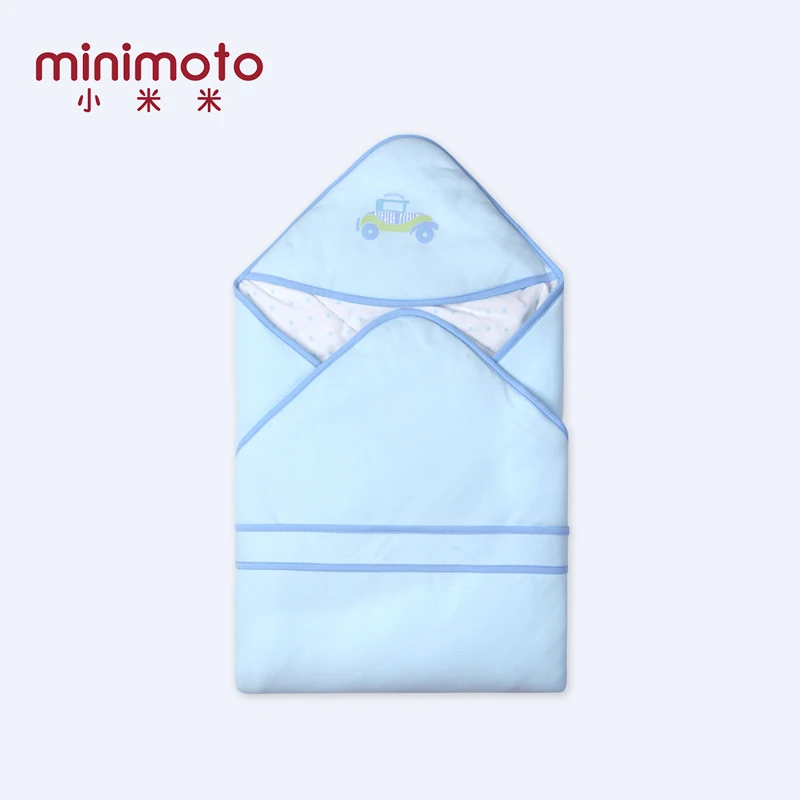 

Minimoto Baby Swaddle Wrap Newborn Quilted Cotton Infant Blanket Envelope Cover Warm Soft Sleeping Bag Sleep Sack Bedding Winter