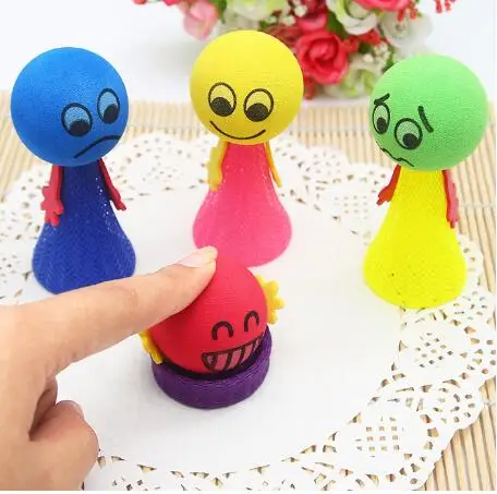 5Pcs Kids Jump Bounce Elf Fly Man Fiddle Fidget Children Adult Funny Sensory Toy Kid Child Gift ZXH