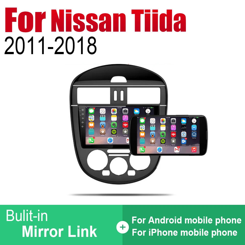 Perfect ZaiXi Android Car Radio Stereo GPS Navigation For Nissan Tiida 2011~2018 Bluetooth wifi 2din Car Radio Stereo Multimedia Player 5