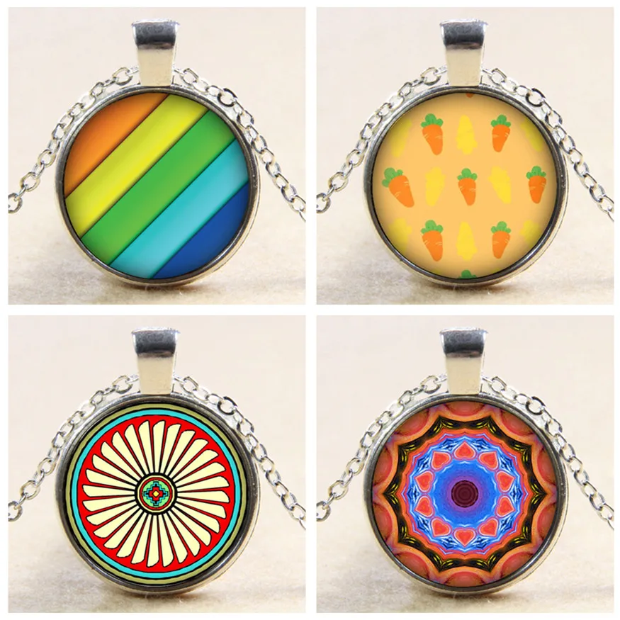 

Fashion Beauty ripple/Gradient patterns 25MM glass cabochon pendant necklace bracelet DIY jewelry BL0253