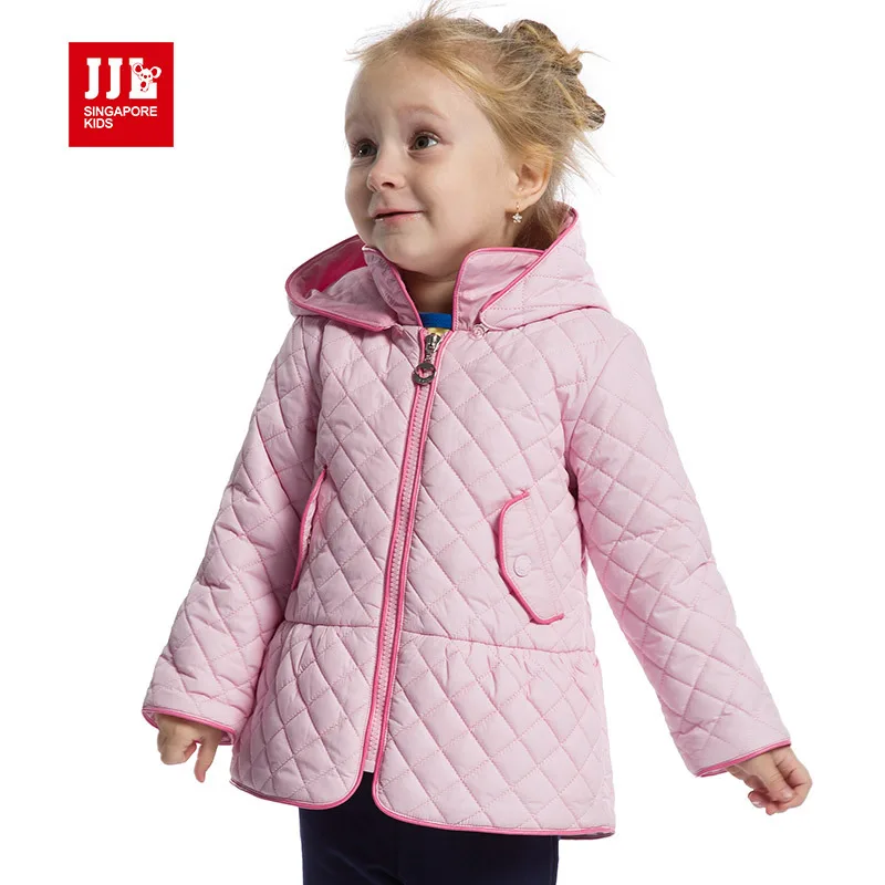 baby girls long coat hooed jacekt winter padded newborn christmas outwears warm windproof baby clothing
