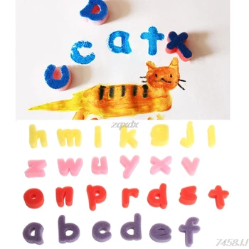 

Alphabet Shaped 26 Sponge Letter Set Children Kids Craft Painting Toy Education G15 Drop ship