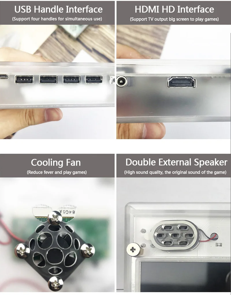 Coolboy DIY 5,0 "HD ips экран Портативный игровой плеер с малиновым вычислительным модулем 3 Lite игровая консоль встроенный более 15000 игр