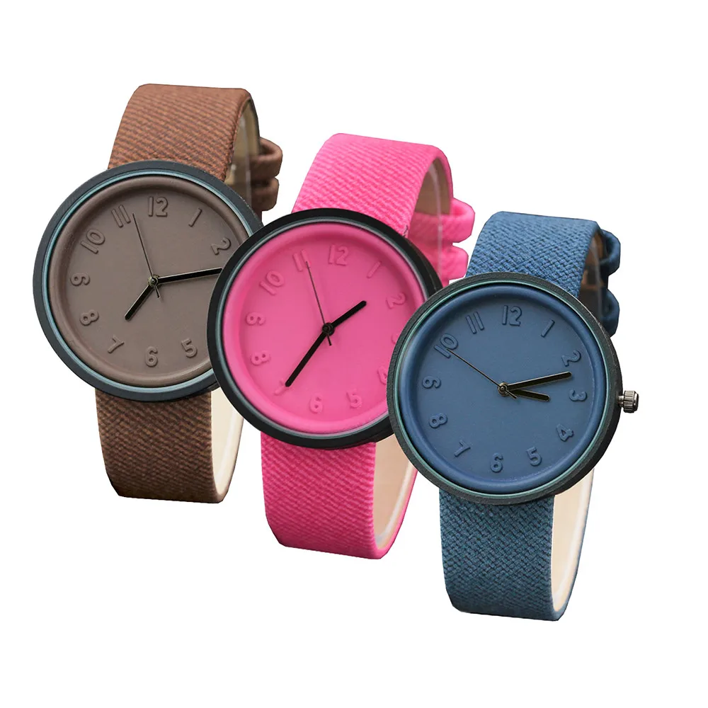 

Zerotime #501 2019 NEW Women Wristwatch Unisex Simple Number Watches Quartz Canvas Belt Wrist Watch Luxury fashion Free Shipping