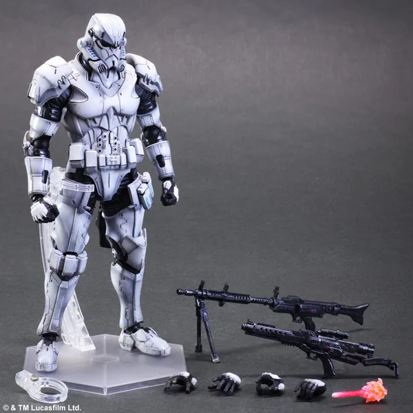 

Star Wars Action Figure Toys Play Arts Kai Imperial Stormtrooper Collection Model Anime Star Wars Stormtrooper Playarts
