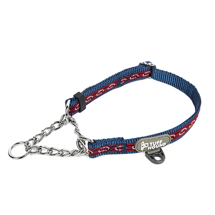Buy Tuff Hound K9 Custom Made Pet Collar Nylon Leads Collar Plated Chain Canine