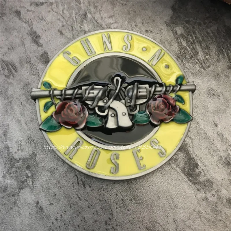 Guns N' Roses Band Metal Belt Buckle Music Series R Buckles Fit 4cm