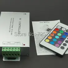 12-24 в RGB Светодиодный светящийся диммер RF 24 ключа беспроводной пульт дистанционного управления алюминий