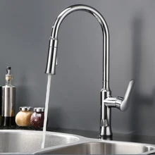 Цвет хрома Вытяните кухонный распылитель для смесителя одно отверстие