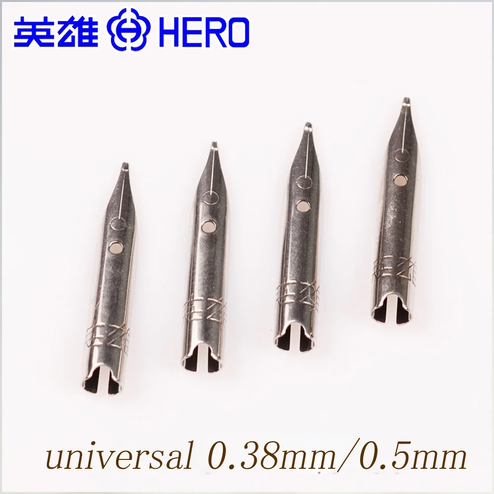 

Original HERO brand universal pen nib 0.38mm 0.5mm Calligraphy nib small iridic gold nib general fountain pen replacement nib