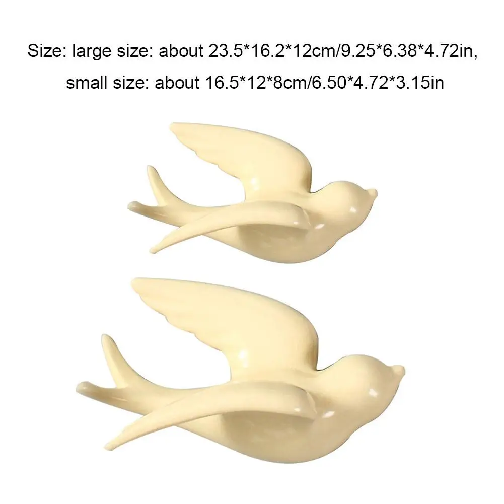 3D Birds Wall Decoration Home Decoration Accessories Modern Vintage Home Decor 6 Colors Wall Sculpture Bird Statue S/L S3 3D Birds Wall Decoration Home Decoration Accessories Modern Vintage Home Decor 6 Colors Wall Sculpture Bird Statue S/L S3
