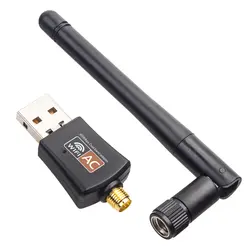 Мини USB Wifi адаптер 600 Мбит/с 2dBi Wi fi антенна беспроводной компьютер ноутбук USB адаптер