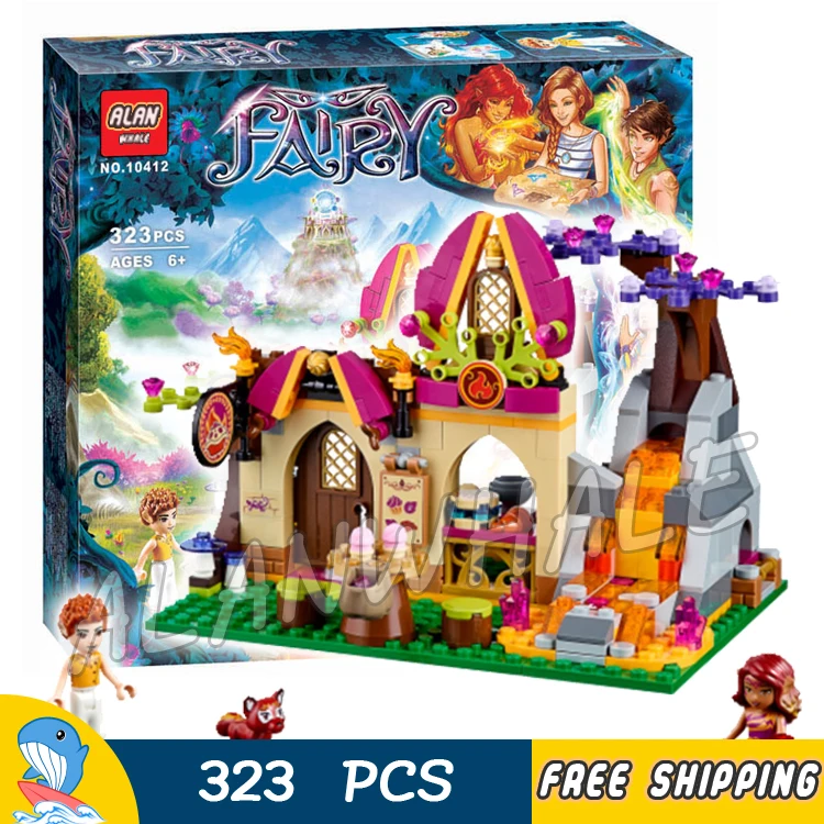 

323pcs Elves Azari and The Magical Bakery Girls Fairy Fire Element 10412 Figure Building Blocks Toys Compatible With LegoING