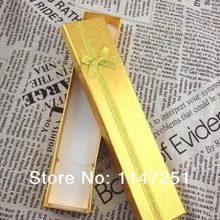 Лидер продаж 12 шт./лот золото Бумага Цепочки и ожерелья Подарочная коробка 20x4x2 см Свадебные украшения Браслеты Браслет Цепочки и ожерелья s Дисплей упаковка Коробки