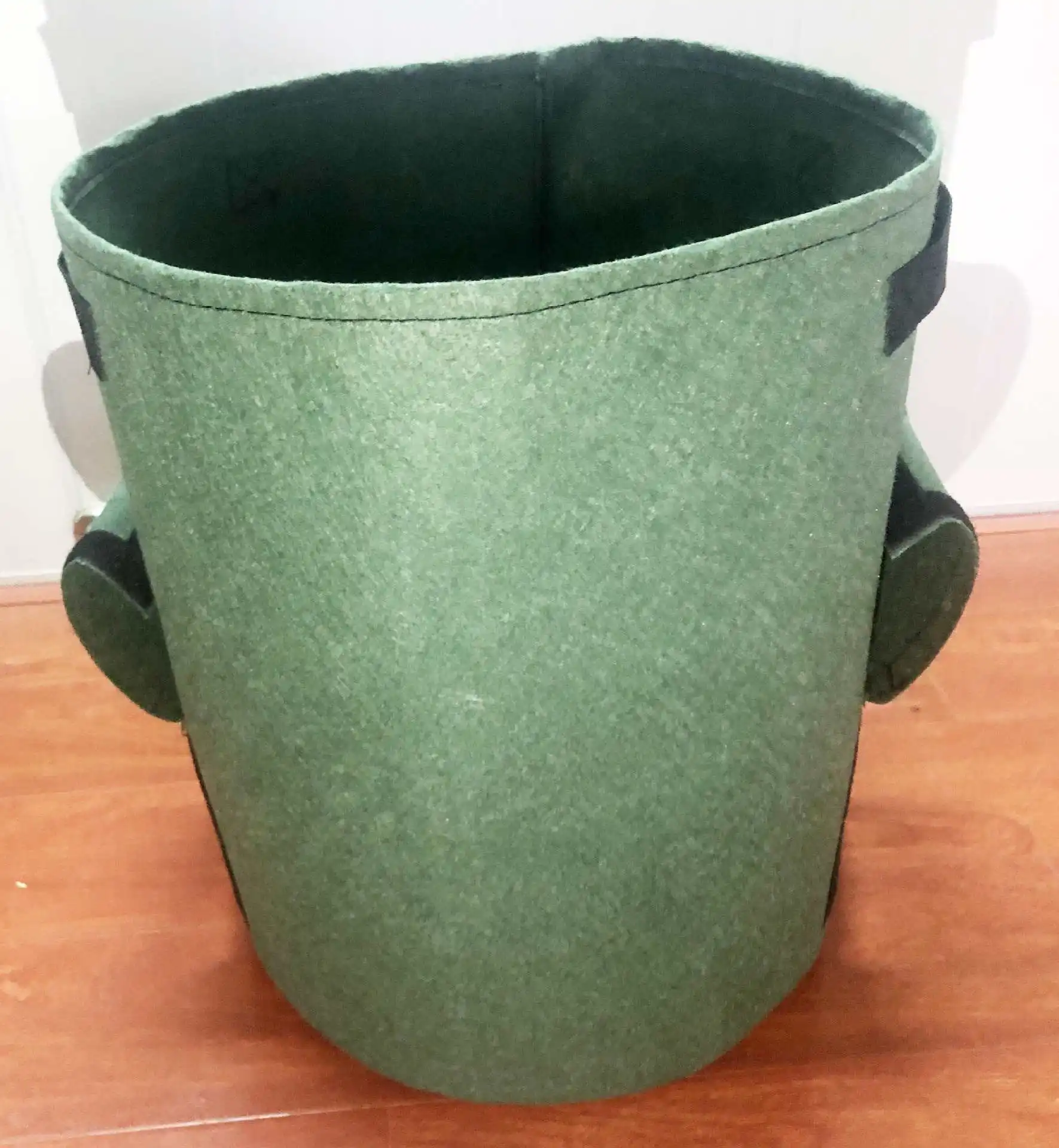 10/7 Gallon Potato Grow Bag Double Door Pot Nonwoven Environmentally Friendly Indoor Outdoor Plant Bag - Цвет: Dark Green M