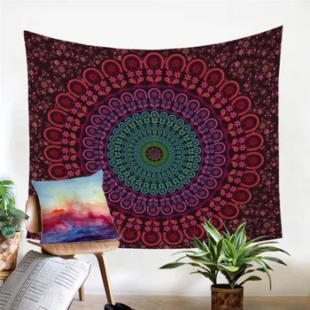 

Indian Hippie Bohemia Tapestry Tapestry 200cm Indian Microfiber Bed Sheet Soft Wall Carpet 2018