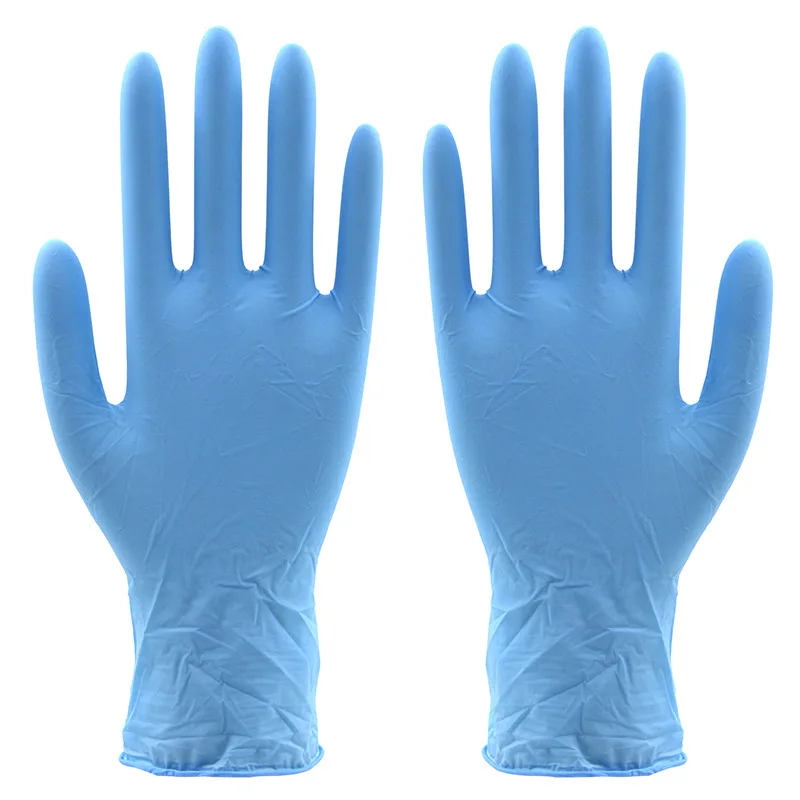 The new 2018 nitrile gloves thick food the disposable latex gloves oil resistant and durable