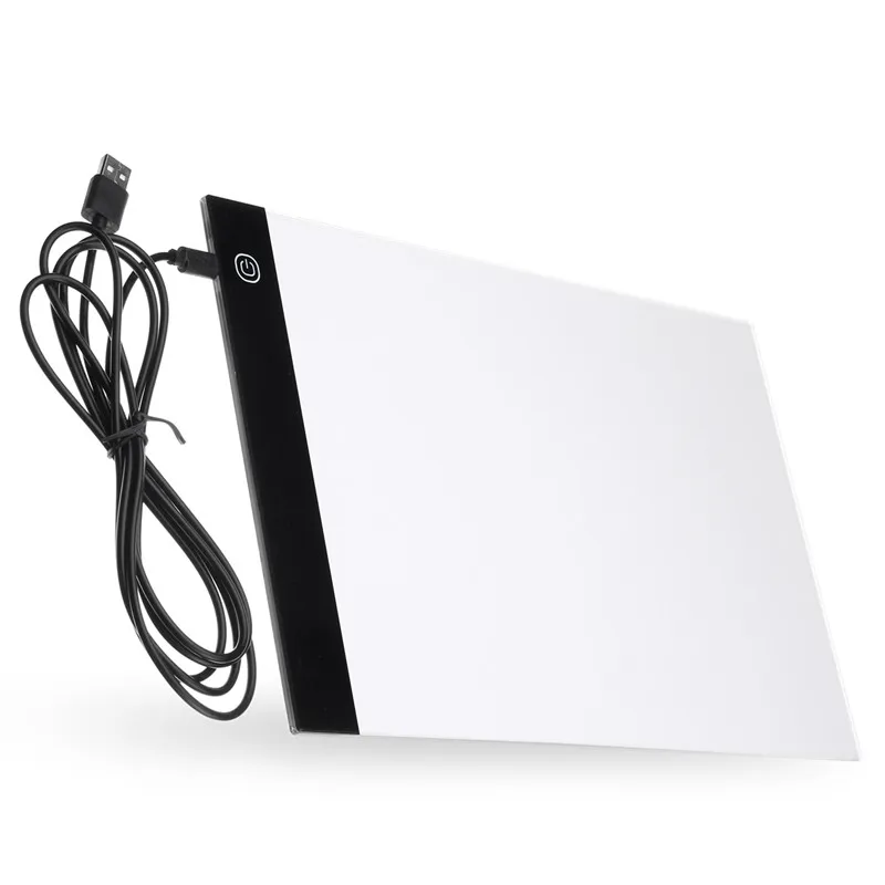 

Basic A4 3-Levels Adjustable Stepless Brightness LED Copy Board For Tracer Copy LED Light Box Thin Art Stencil Drawing Board