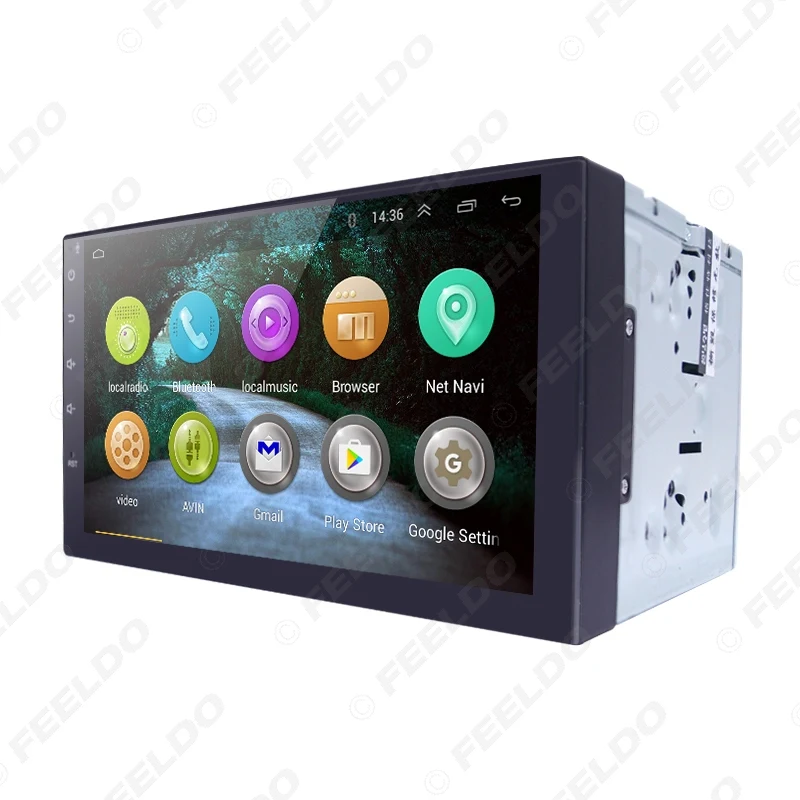 Top FEELDO 7inch Android 4.4.2 Quad Core Car Media Player With GPS Navi Radio For Nissan/Hyundai Universal 2DIN ISO #3900 13