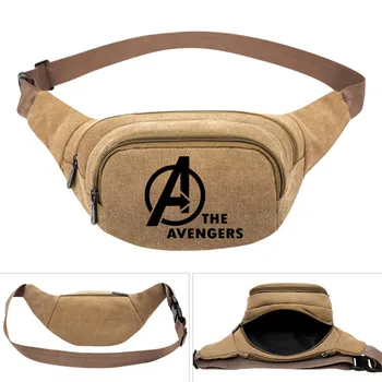 

The Avengers Hero Fashion Men's Women Boys Canvas Waist Pack Bag Pouch Belt Travel Hip Casual Fanny Bag Money Phone Belt Bag