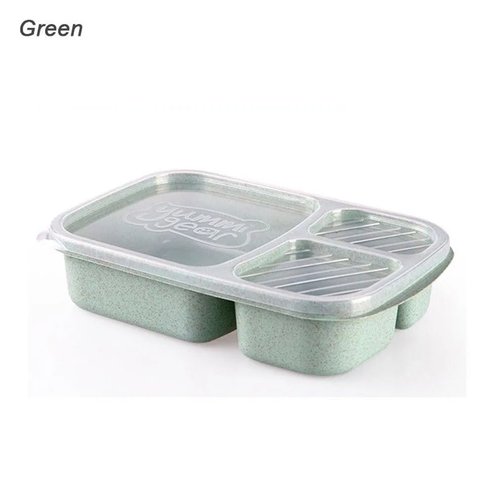 Nuevas llegadas microondas Bento almuerzo cajas deportes al aire libre Camping Picnic contenedor de alimentos de seguridad caso vajilla Kits