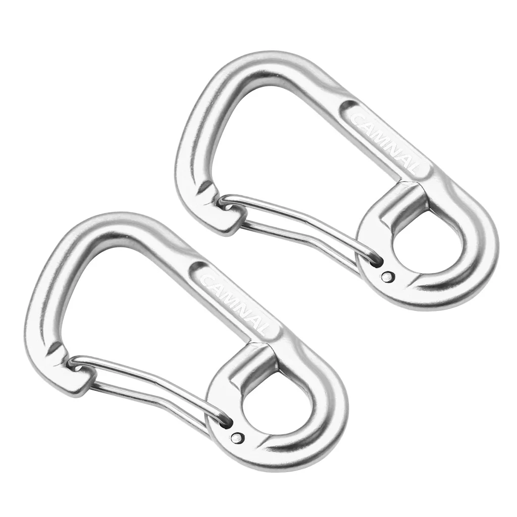 MagiDeal Lightweight Carabiners Hook Eyehole Spring Backpack Clasps Keychain Carabiner Clip Keychain Hook 