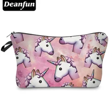 Deanfun Fashion Brand Unicorn Cosmetic Bags 2017 New Fashion 3D Printed Women Travel Makeup Case H90
