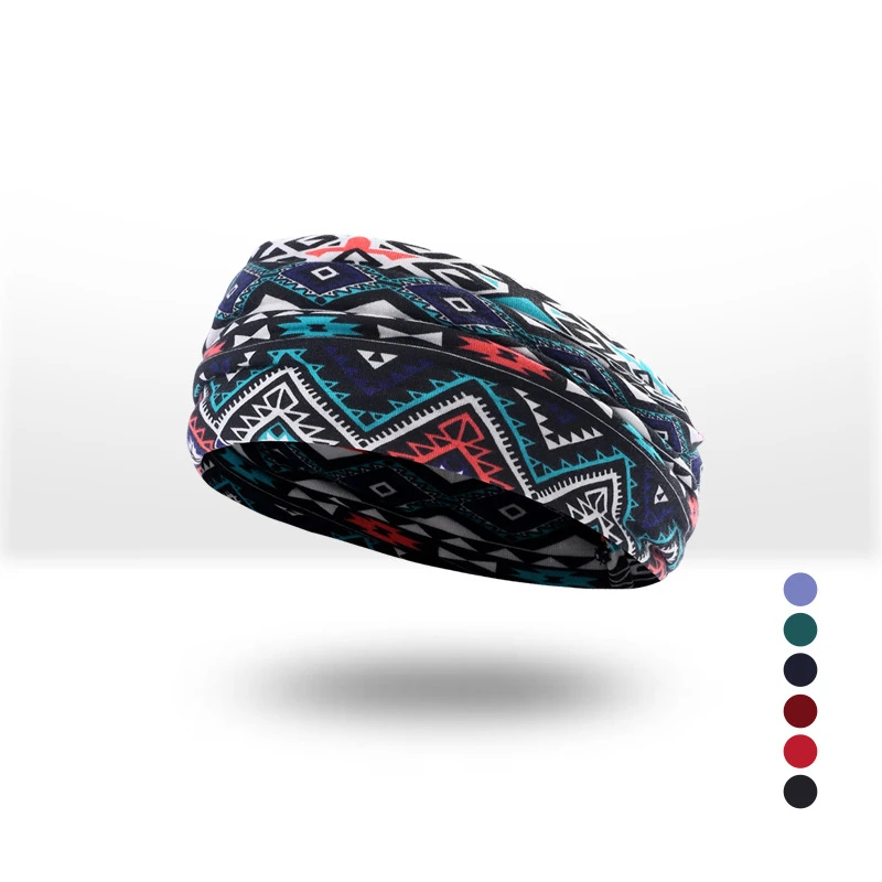 

Stretch Women Yoga Hair Bands Wide Elastic Head Wrap Headband Absorb Sweat Head Scarf Fitness Running Cycling Sports Accessories