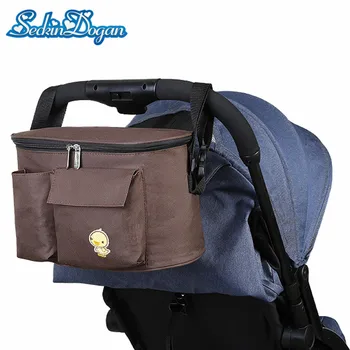 

Baby Stroller Bag Lovely Cartoon Baby Diaper Bag Multifunctional Waterproof Hanging Carriage Large Capacity Bag Nursing