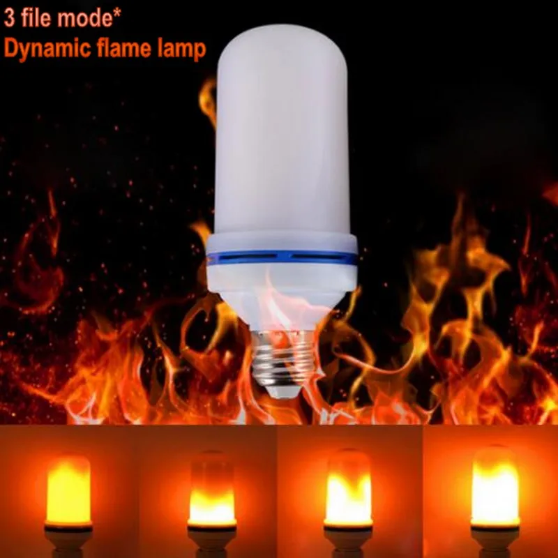 

LED Bulbs E27 USB LED lamp Flame Effect Fire Lighting 9W 18W 1 Flickering Emulation flame Light 1300K-1900K AC85-265V Flame lamp