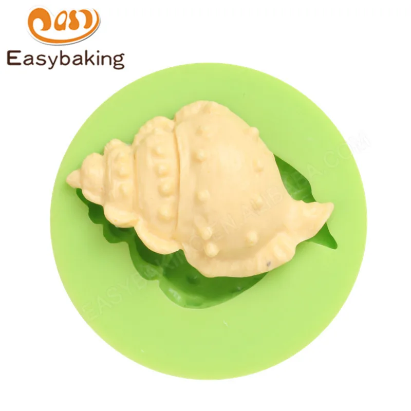 ES-0501 Conch Shaped Silicone Molds Fondant Mould for cake decorating