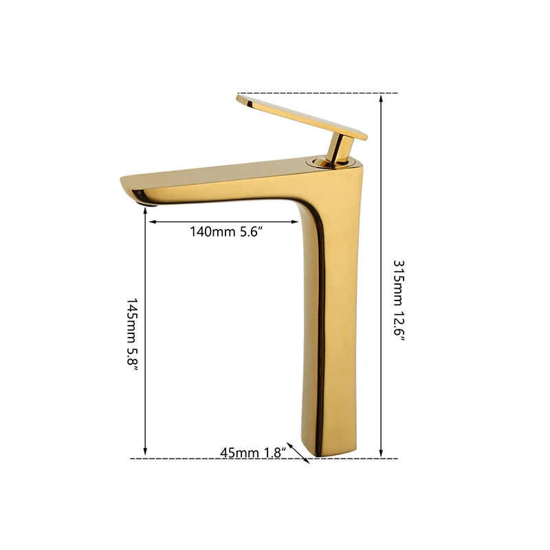 Torayvino basin faucet Bathroom torneira gold brass sink faucets deck mounted Hot& Cold Mixer Tap Basin Single Handle Sink tap
