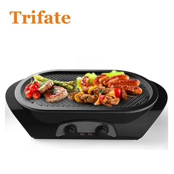

Household Barbecue Grill Electric Hotplate Smokeless Grilled Meat Pan Electric Grill Electric Griddle