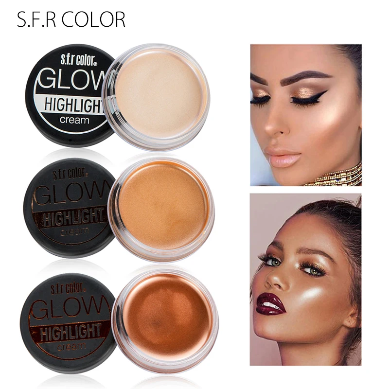 Iluminador maquillaje Highlighter Cream Makeup Palette Shimmer Glow Kit