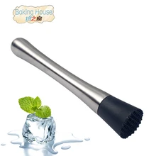Сатиновый бар из нержавеющей стали Mojito Pestles фруктовый мусор и коктейль кайпиринья Pestles для измельчения льда барная посуда барный инструмент