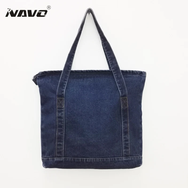

Fashion women denim bag female big shoulder bags vintage blue jeans bag denim tote handbags 2018 summer shopping beach bag