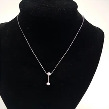 

Jsping 925 Sterling Silver Geometric Simple Double Pearl Pendant Necklace Women Pearl Necklaces Jewelry Fine Jewelry Maxi Colar